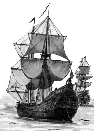 Navires pirates à Bourbon