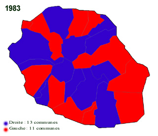 Carte municipales 1983 La Réunion