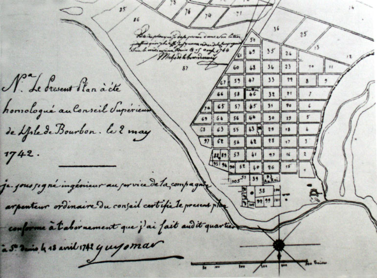 Plan Guyomard ville de Saint-Denis La Réunion