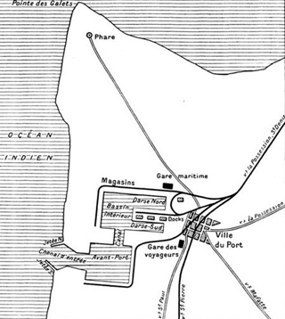 Plan du Port de la Pointe des Galets