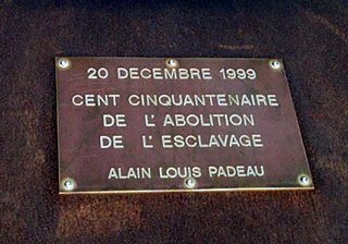 Saint-Paul, mémorial du cent cinquantenaire de l'abolition de l'esclavage.
