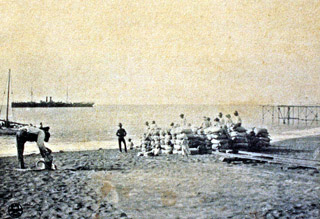 Embarquement de sucre Rade de Saint-Paul en 1905