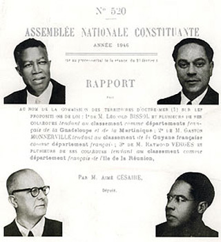 19 mars 1946 Loi de départementalisation