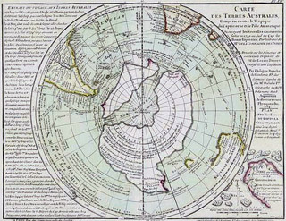 Carte des Terres Australes de Philippe Buache