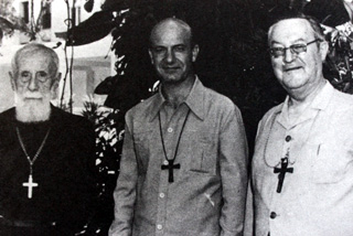 Trois évêques de La Réunion : Langavant, Aubry, Guibert
