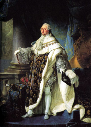 Louis XVI en habit de sacre, huile sur toile d'Antoine-François Callet, 1779.