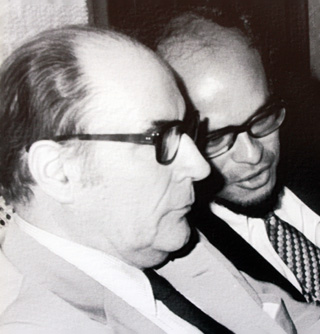 Wilfrid Bertile et François Mitterrand