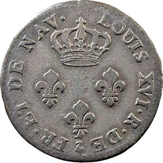 Monnaie : Pièce de 3 sols 1779, Bourbon et île de France