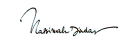 Signature de Nassimah Dindar