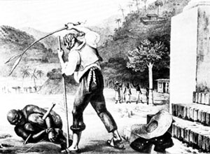 Punition d'un esclave La Réunion 