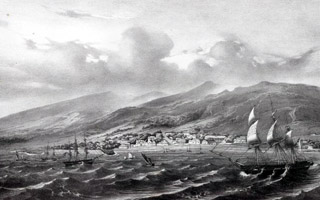 Vue sur Saint-Denis dans les années 1800