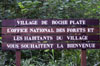 Panneau Village de Roche Plate Saint-Joseph île de La Réunion