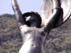 Monument de la Victoire Statue l'âme de La France sculpteur Carlos Sarrabezolles. Hell-Bourg Salazie