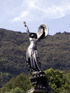 Hell-Bourg. Monument de la Victoire Statue l'âme de La France sculpteur Carlos Sarrabezolles