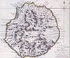 Carte de l'île Bourbon au XVIIIe siècle