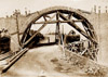 Construction arche viaduc de La Grande Ravine