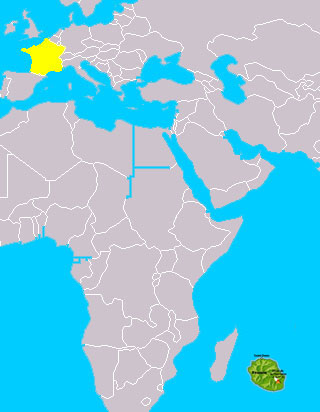 Carte de situation Réunion France