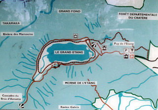 Carte sentier Grand-étang.