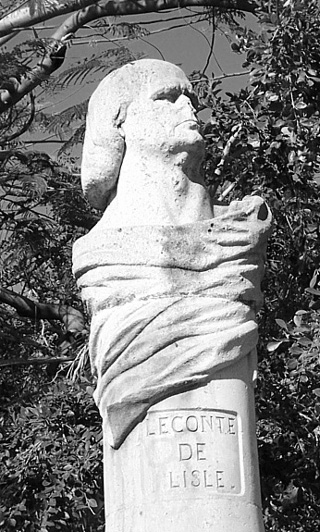 Buste de Leconte de Lisle à Saint-Denis de La Réunion